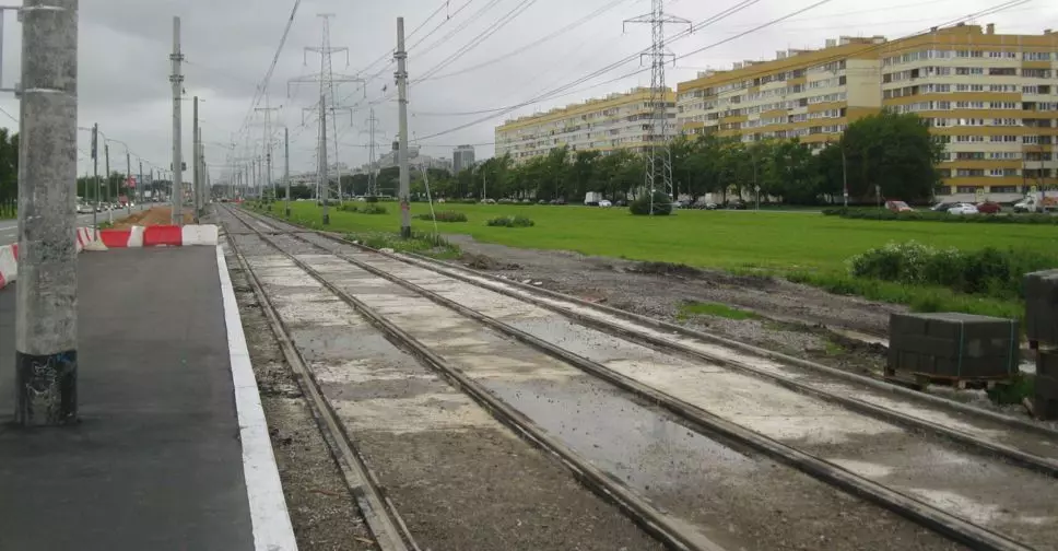 На Старо-Петергофском проспекте отремонтируют трамвайные пути