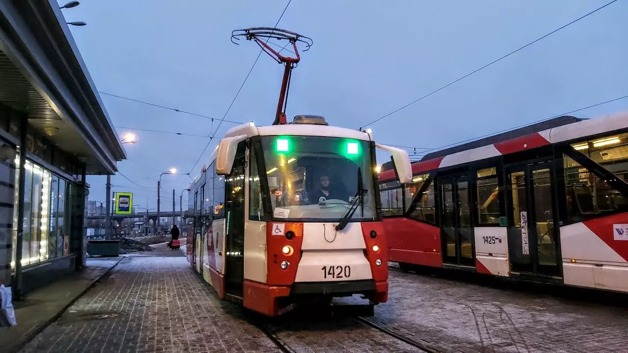 Трамвайную трассу 7А продлили до «Ладожской»
