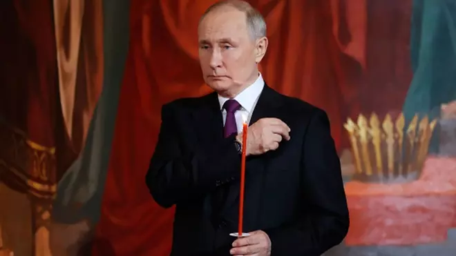 Путин поздравил россиян с Пасхой