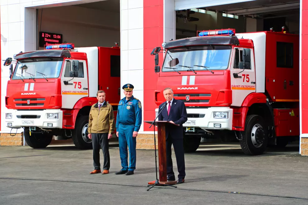 На проспекте Луначарского открылась новая пожарная часть