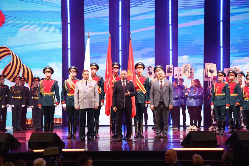 В БКЗ «Октябрьский» провели праздничный концерт в честь 78-летия Победы