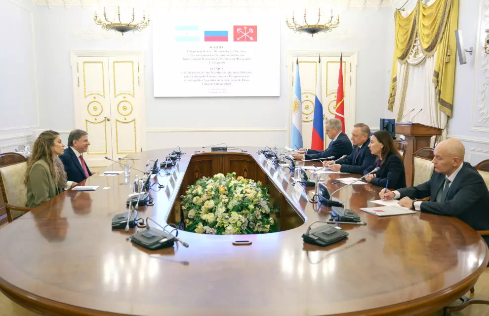 Сегодня состоялась рабочая встреча между Россией и Аргентиной в Санкт-Петербурге 