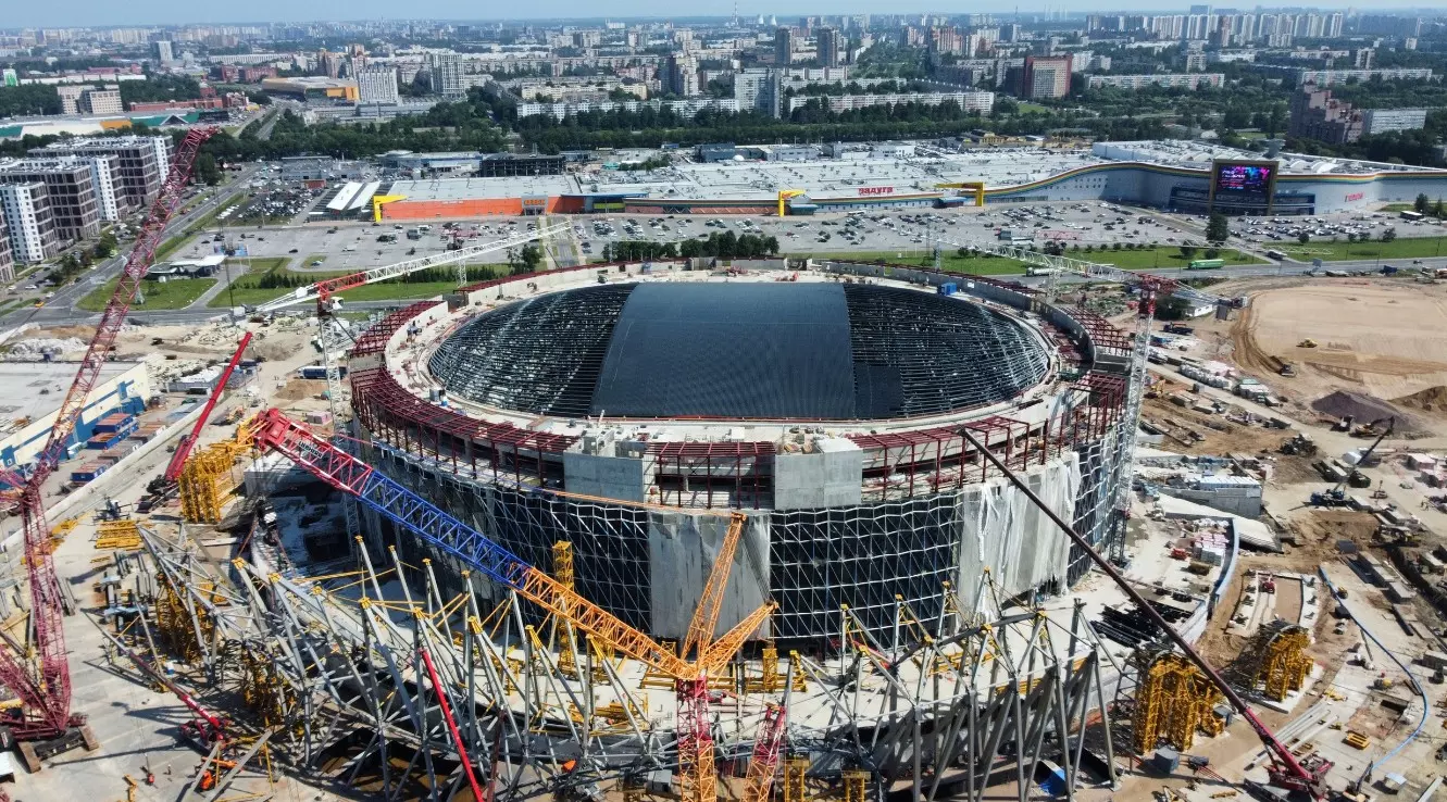 Борис Пиотровский сегодня провел осмотр хода строительства СКА Арены