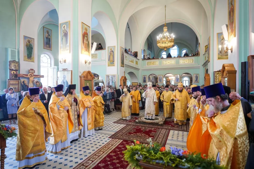 В Иоанновском монастыре Божественную литургию возглавил Патриарх Кирилл 