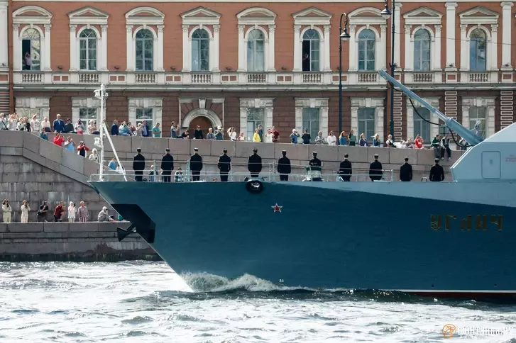 Репетиция Военно-морского парада в честь Дня ВМФ в Петербурге