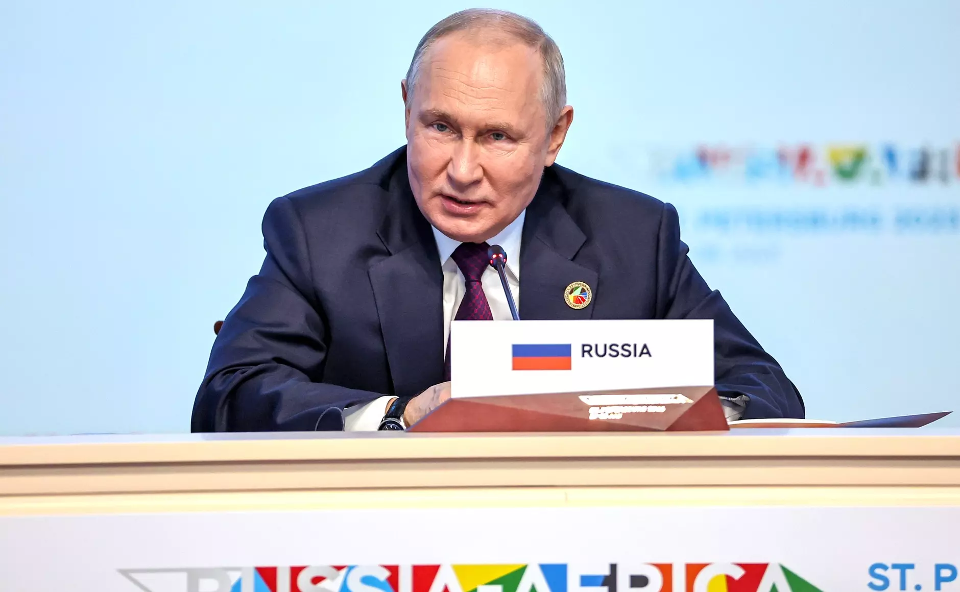 Владимир Путин выступил на втором дне саммита «Россия - Африка»