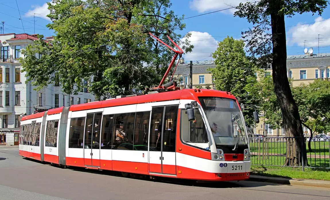 Трамвайное движение в нескольких районах Санкт-Петербурга будет ограничено