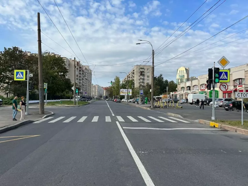 В двух районах Санкт-Петербурга заработали новый светофоры