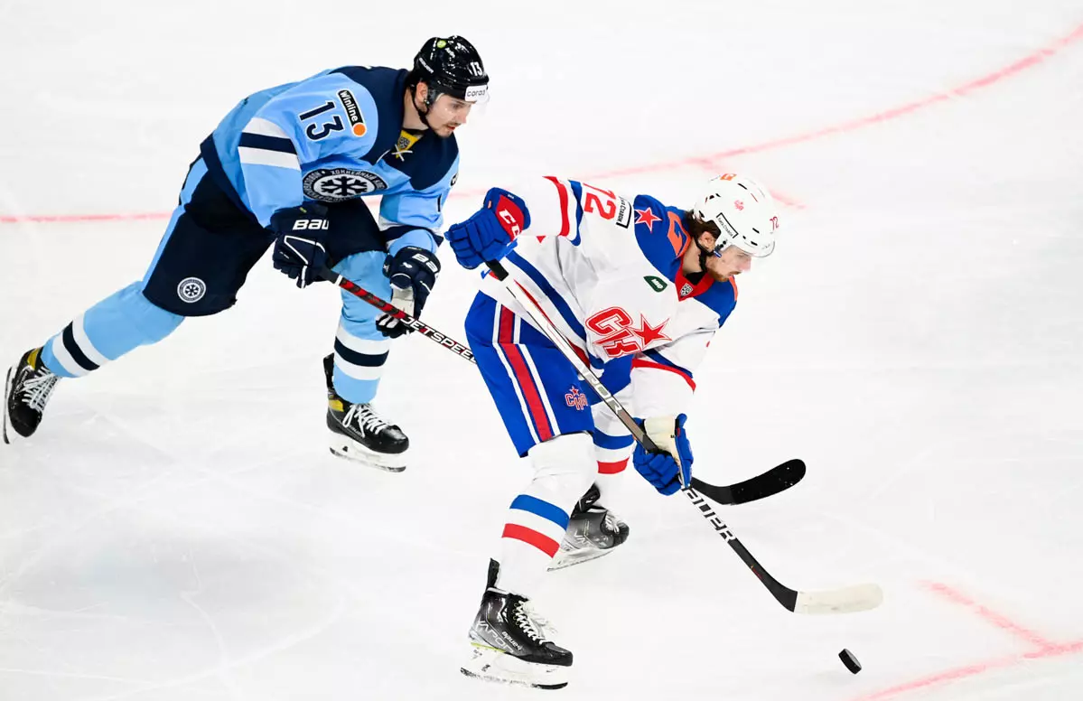 СКА одержал победу над командой «Сибирь» в матче КХЛ