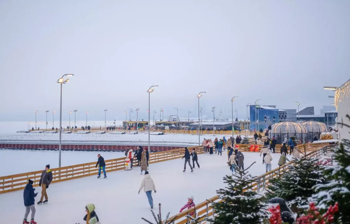 В конце ноября возле «Газпром Арены» откроют самый большой каток в Санкт-Петербурге