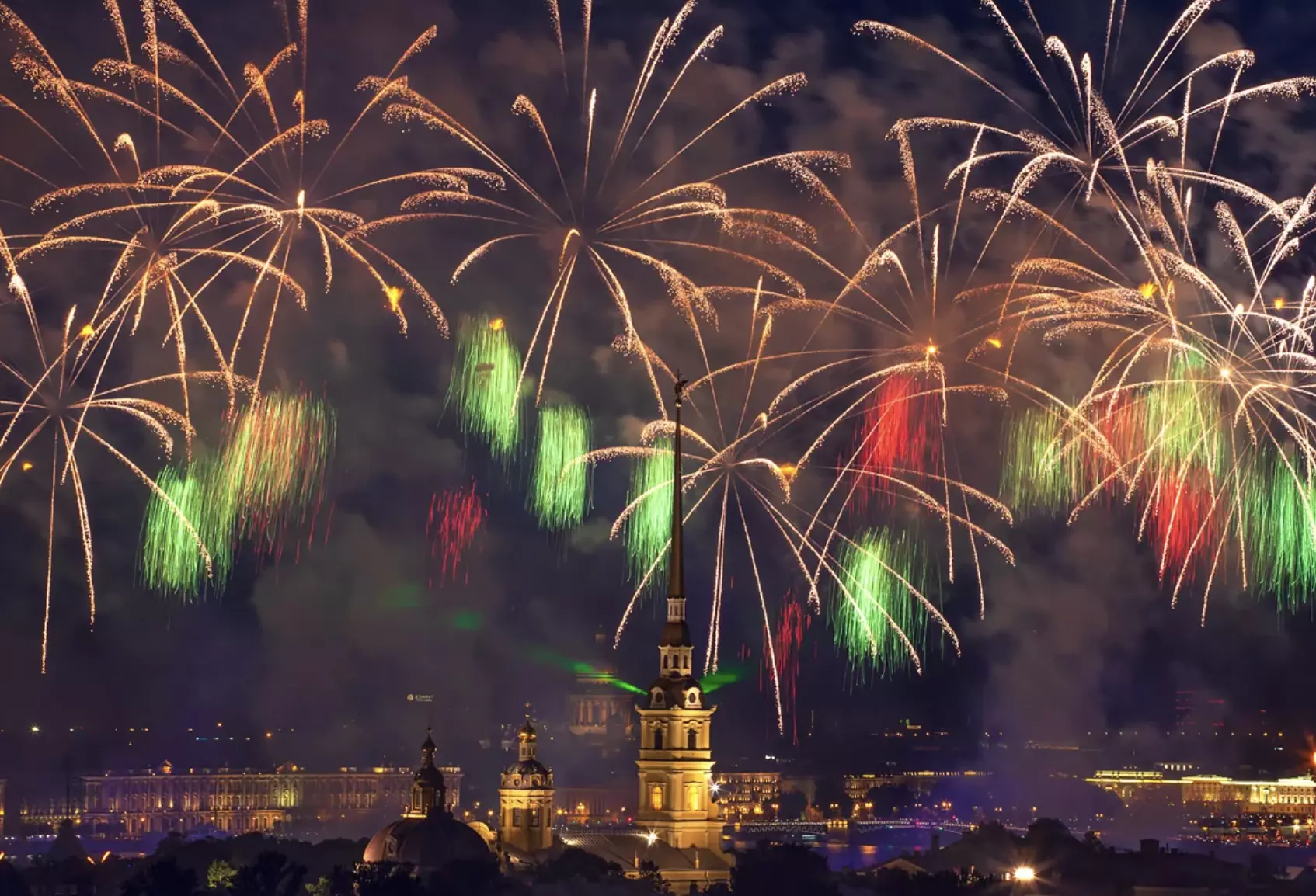 Карта салюта в санкт петербурге