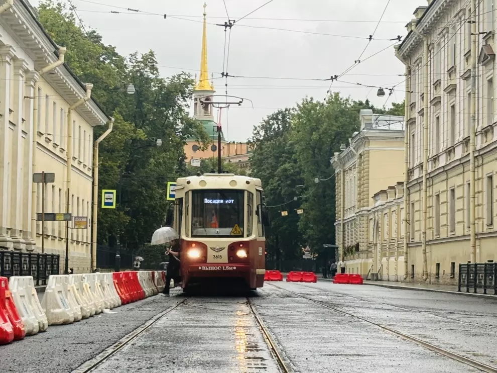 Ремонт трамвайных путей на Садовой улице завершен