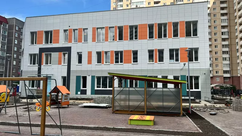 В Московском районе близится к завершению строительство новое здание детского сада