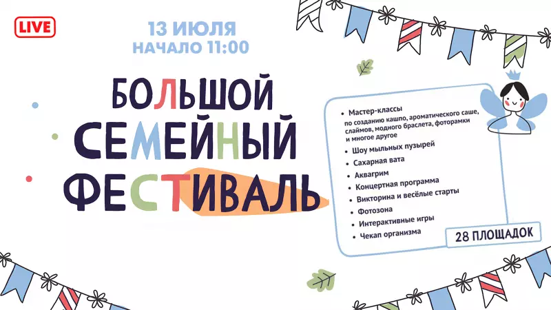 Большой семейный фестиваль стартовал в городе