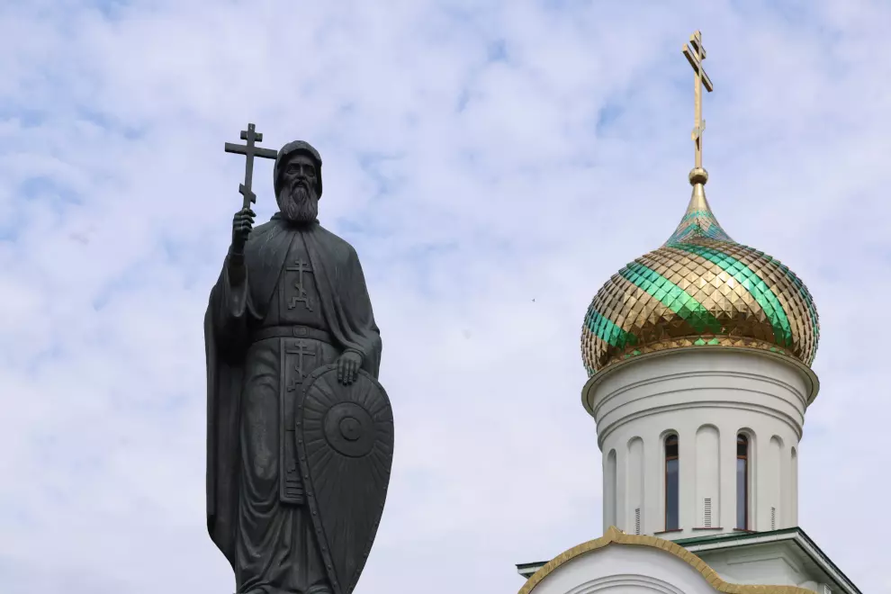 Губернатор посетил новый храм преподобного Сергия Радонежского