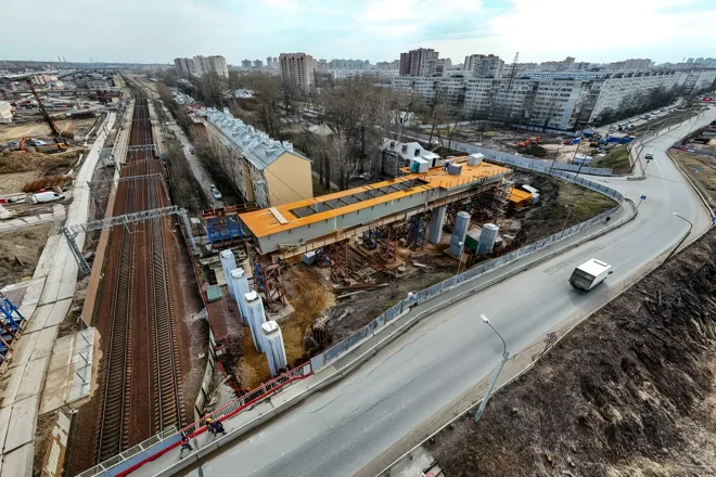 В городе продолжается реконструкция Цимбалинского путепровода