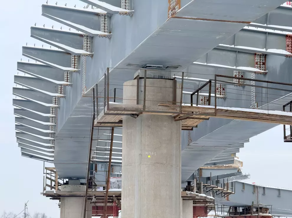 В городе продолжается строительство магистрали М-32