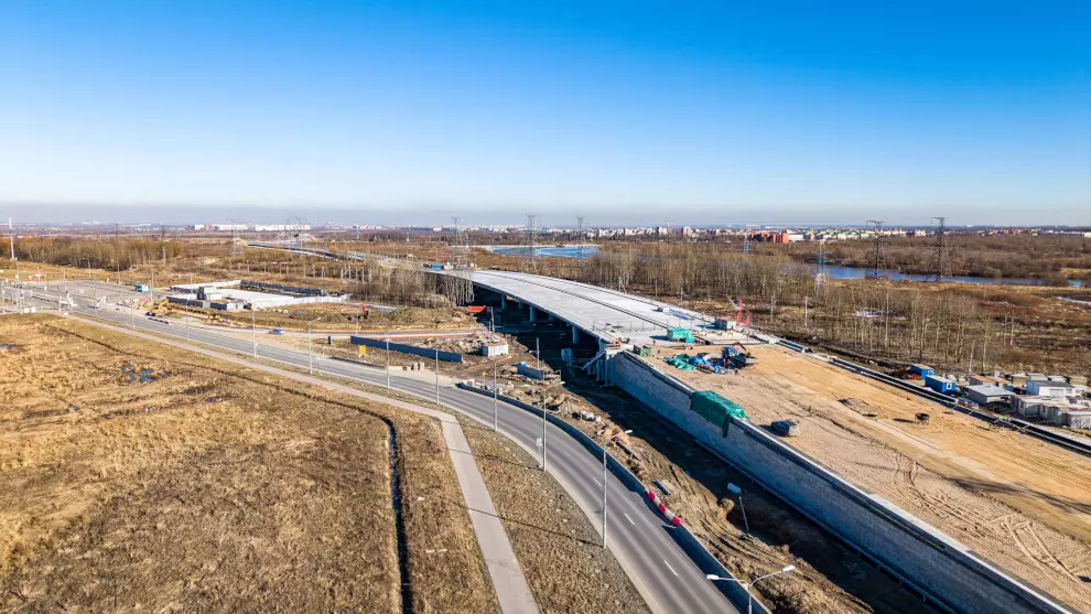 В Пушкинском районе продолжается строительство крупного инфраструктурного объекта 