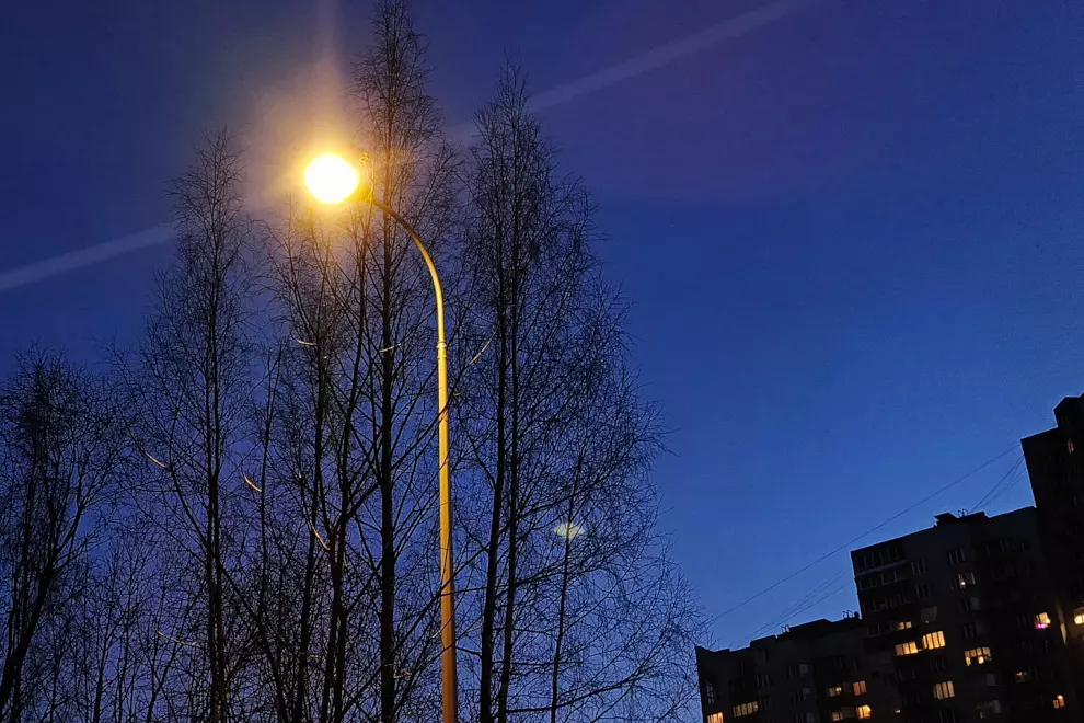 Завершено строительство наружного освещения на Сосновском проспекте