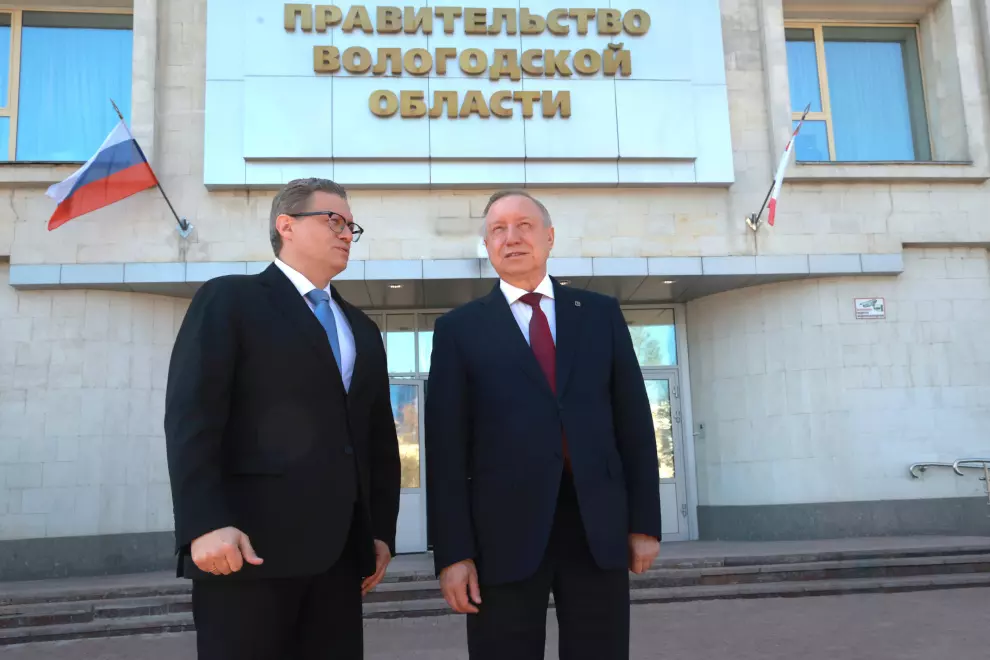Александр Беглов поблагодарил губернатора Вологодской области  за тёплый прием на Вологодской земле